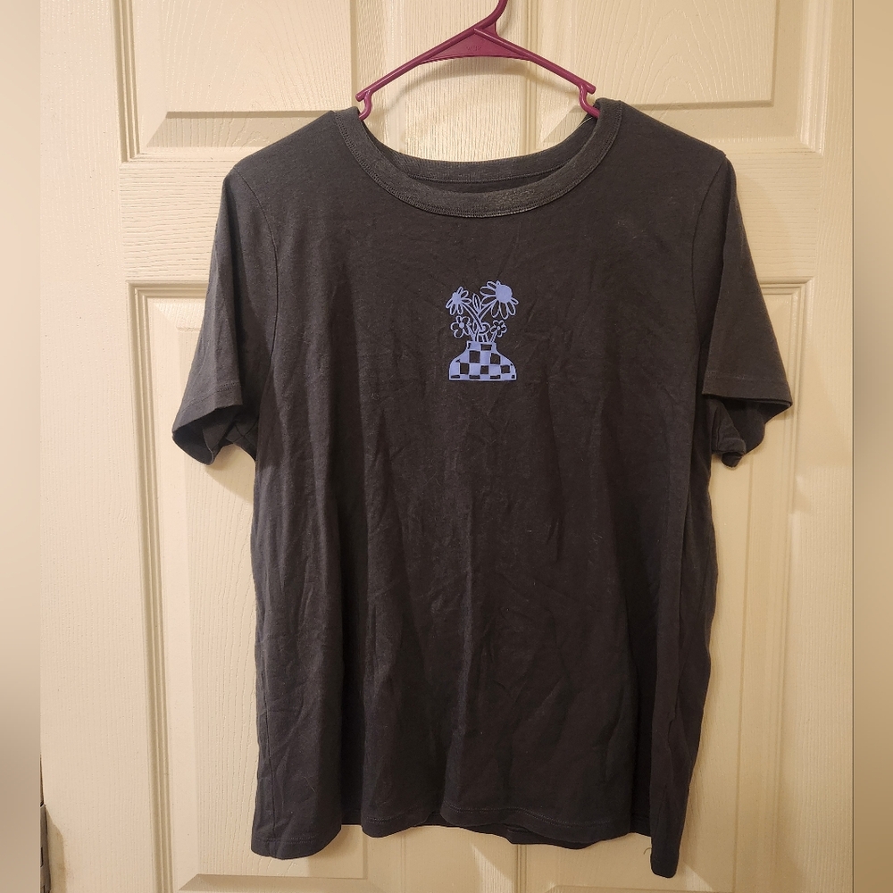 Old Navy Blue and Gray Short Sleeve Tee with Graphic